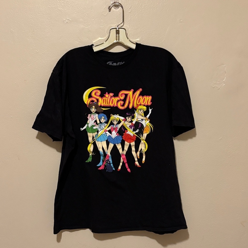 Sailor Moon Graphic Black Long Sleeve Tee